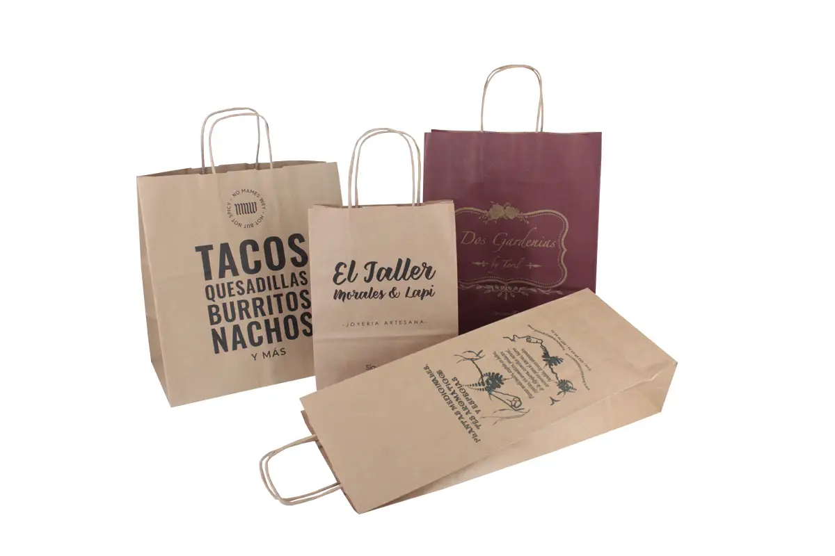 Bolsa kraft personalizada para empresas