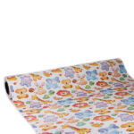 Bobina de Papel Regalo Estucado Brillo Infantil Animales 62cms 80m